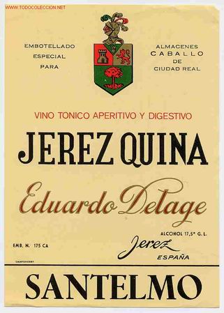 Etiquetas antiguas: ETIQUETA JEREZ QUINA ER 71