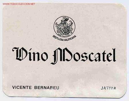 Etiquetas antiguas: ETIQUETA VINO MOSCATEL ER 170