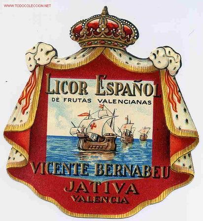 Old Labels: ETIQUETA LICOR ESPA&Ntilde;OL ER 225