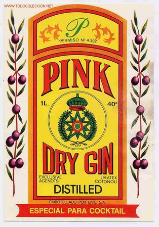 Etiquetas antiguas: ETIQUETA  GINEBRA PINK ER 231