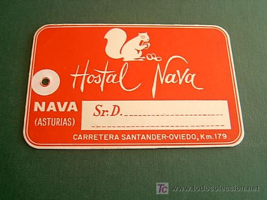 Etiquetas antiguas: ETIQUETA HOTEL   NAVA   NAVA    ASTURIAS