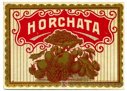 Etiquetas antiguas: ETIQUETA  HORCHATA       ER 313