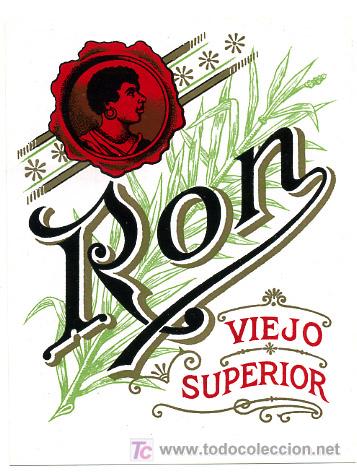 Etichette antiche: ETIQUETA  RON VIEJO SUPERIOR    S315