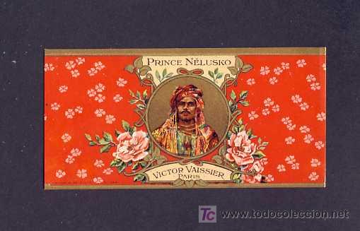 Etiquetas antigas: Etiqueta de perfume PRINCE NELUSKO. Modernista, art nouveau. Parfume label, etiquette parfum