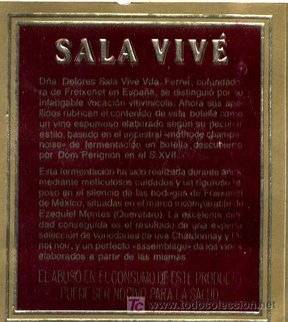Etiquetas antiguas: SALA VIV&Eacute; FREIXENET - Foto 1
