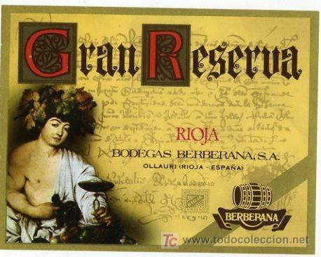 Etichette antiche: ETIQUETA DE VINO GRAN RESERVA, OLLAURI LA RIOJA