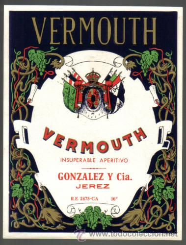 Etiquetas antiguas: ETIQUETA DE VERMOUTH. - Foto 1