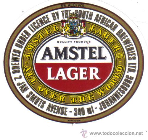 Alte Etiketten: ETIQUETA DE CERVEZA. SUD - AFRICA.