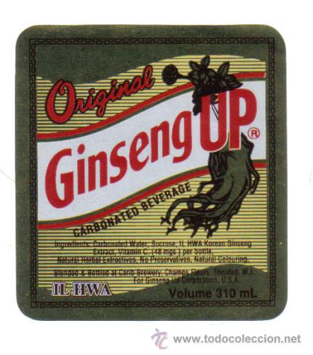Old Labels: ETIQUETA DE CERVEZA. TRINIDAD. GINSENG UP.