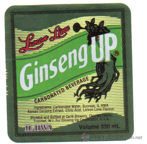 Old Labels: ETIQUETA DE CERVEZA. TRINIDAD. GINSENG UP.