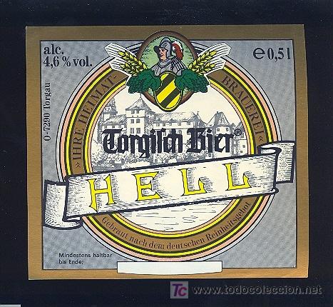Etichette antiche: ETIQUETA DE CERVEZA. ALEMANIA.