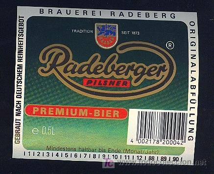 Old Labels: ETIQUETA DE CERVEZA. ALEMANIA.