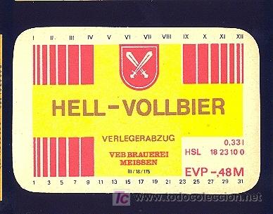 Etichette antiche: ETIQUETA DE CERVEZA. ALEMANIA.