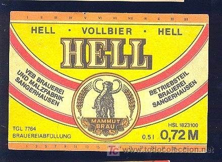 Etichette antiche: ETIQUETA DE CERVEZA. ALEMANIA.