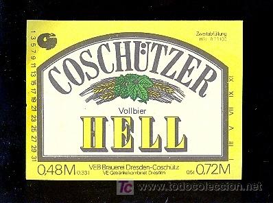 Etichette antiche: ETIQUETA DE CERVEZA. ALEMANIA.