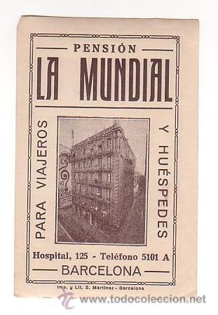 Etiquetas antiguas: Etiqueta Hotel - MUNDIAL - DE LAS MAS ANTIG&Uacute;AS DE LA COLECCION DATADA- PALMA MALLORCA BALEARES