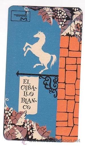 Etiquetas antiguas: Etiqueta Hotel -ESPA&Ntilde;A - EL CABALLO BLANCO- PUERTO STA. MARIA - CADIZ-MEDIDAS 120 X 70 mm