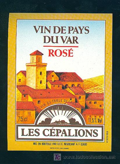 Etiquetas antiguas: ETIQUETA DE VINO DE PINTOR. - Foto 1