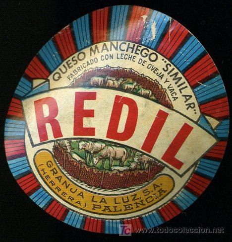 Etiquetas antiguas: ETIQUETA DE QUESO REDIL. - Foto 1