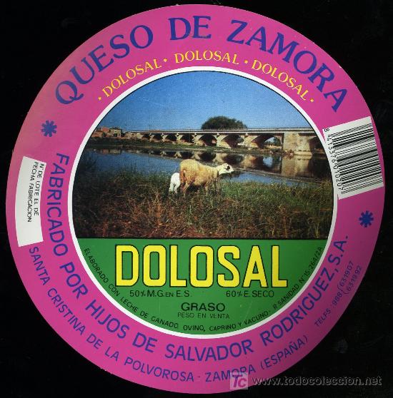 Etiquetas antiguas: ETIQUETA DE QUESO DOLOSAL. - Foto 1