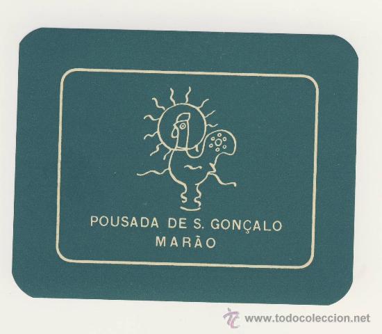 Etiquetas antiguas: Etiqueta Hotel  - PORTUGAL-POUSADA DE S. GON&Ccedil;ALO- MARAO-PORTUGAL-ILUSTRACION  -MUY BONITA