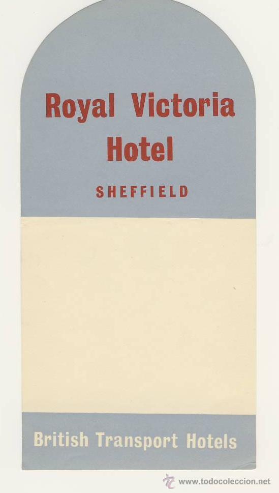 Etiquetas antiguas: Etiqueta Hotel- INGLATERRA--GREAT NORTHERN HOTEL-KING,S CROSS,N1- LONDON -MEDIDAS 117 X 80 mm