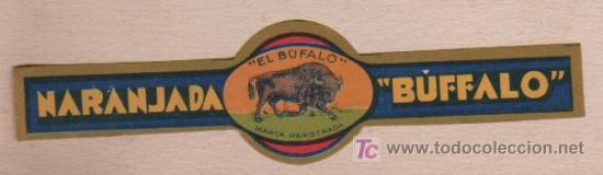 Alte Etiketten: ANTIGUA ETIQUETA NARANJADA BUFFALO