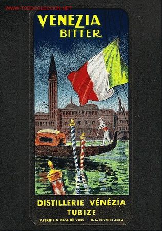 Etiquetas antiguas: Etiqueta belga de Bitter Venezia