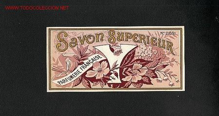 Old Labels: Etiqueta de Jabon SAVON SUPERIEUR (perfumeria)