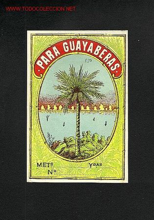Etiquetas antiguas: Etiqueta de tejidos PARA GUANYABERAS
