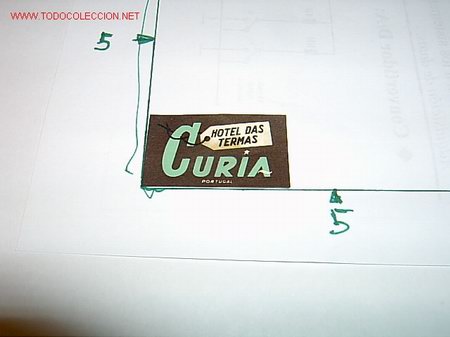 Etiquetas antiguas: ETIQUETA HOTEL   DAS TERMAS   CURIA