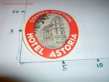 Etiquetas antiguas: ETIQUETA HOTEL   ASTORIA   COIMBRA