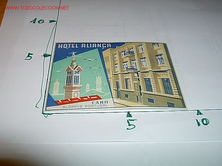 Etiquetas antiguas: ETIQUETA HOTEL   ALIAN&Ccedil;A    ALGARVE