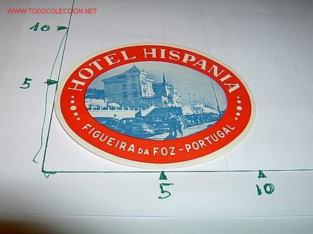 Etiquetas antiguas: ETIQUETA HOTEL    HISPANIA   FIGUEIRA DA FOZ