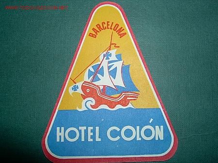 Etiquetas antiguas: BARCELONA - ETIQUETA HOTEL COLON-  CATALU&Ntilde;A