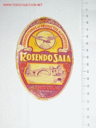 Etiquetas antiguas: CAMPRODON     ****     ROSENDO SALA  (CAMPRODON-GERONA) - Foto 1