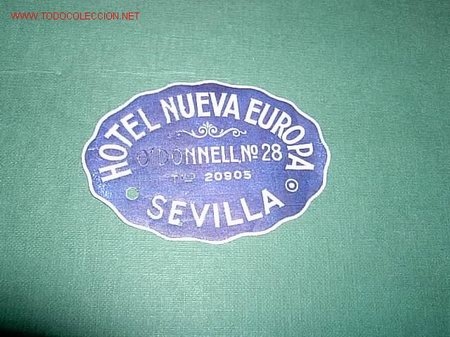 Etiquetas antiguas: ETIQUETA  HOTEL  NUEVA EUROPA   SEVILLA