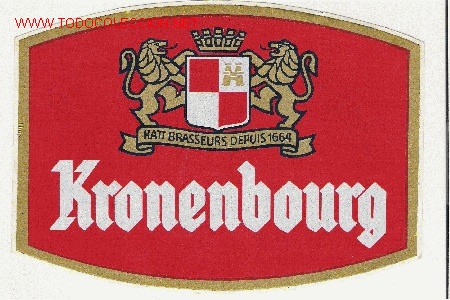 Etiquetas antiguas: CERVEZAS    KRONENBOURG - Foto 1