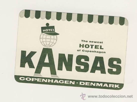 Etiquetas antiguas: ETIQUETA HOTEL- DINAMARCA -PALAS -COPENHAGEN-MEDIDAS  70 X 100   mm