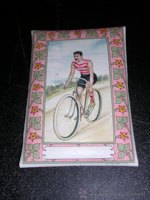 Etiquetas antiguas: ETIQUETA ANTIGUA - CICLISMO - LIT - HENRICH Y Cia, 11'5 X 8 CM,