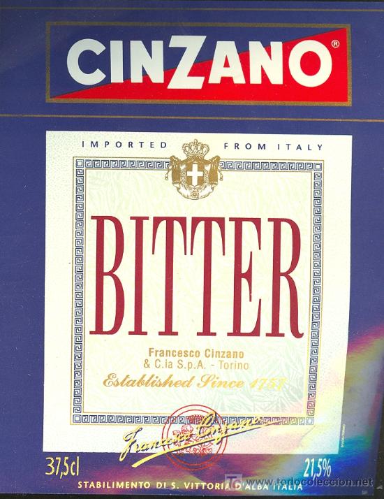Etiquetas antiguas: ETIQUETA CINZANO - Foto 1