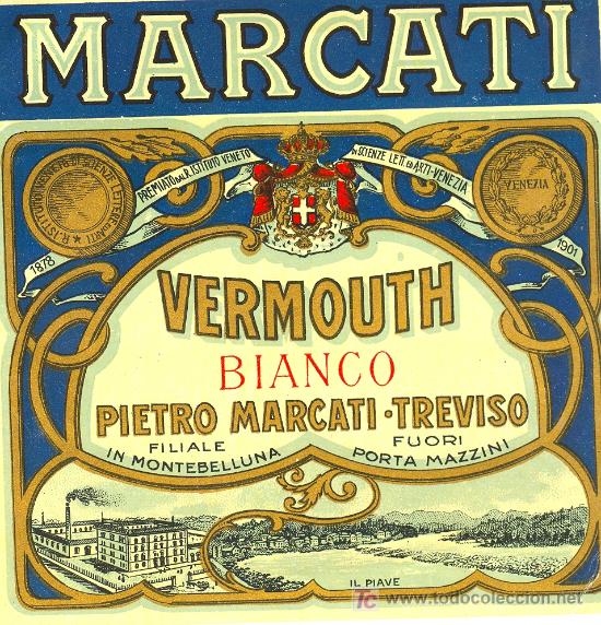 Etiquetas antiguas: ETIQUETA MARCATI - Foto 1