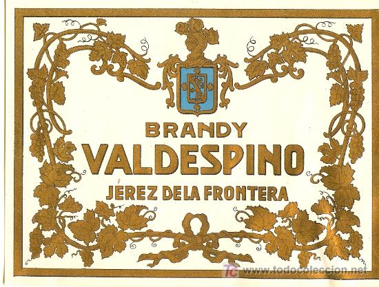 Etiquetas antiguas: ETIQUETA DE BRANDY - Foto 1