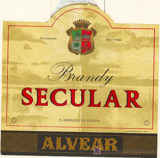 Etiquetas antiguas: ETIQUETA DE BRANDY - Foto 1