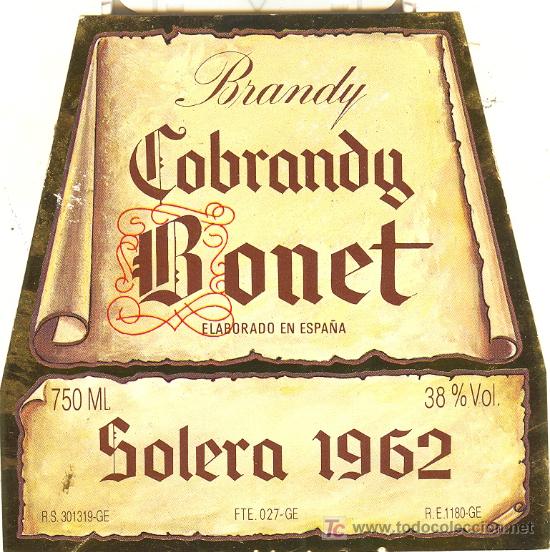Etiquetas antiguas: ETIQUETA DE BRANDY - Foto 1