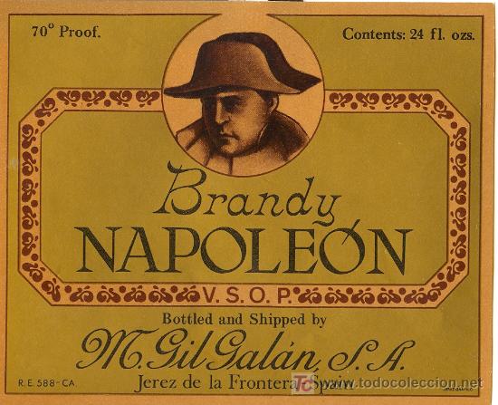 Etiquetas antiguas: ETIQUETA DE BRANDY - Foto 1