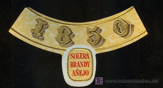 Etiquetas antiguas: ETIQUETA DE BRANDY - Foto 1