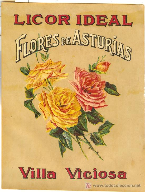 Etiquetas antiguas: ETIQUETA ANTIGUA DE LICOR - Foto 1