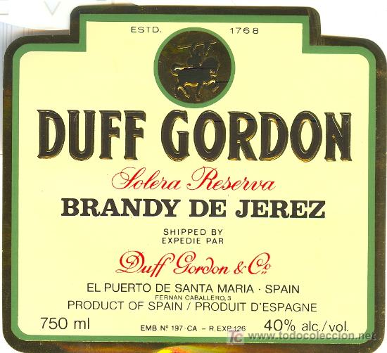 Etichette antiche: ETIQUETA DE BRANDY