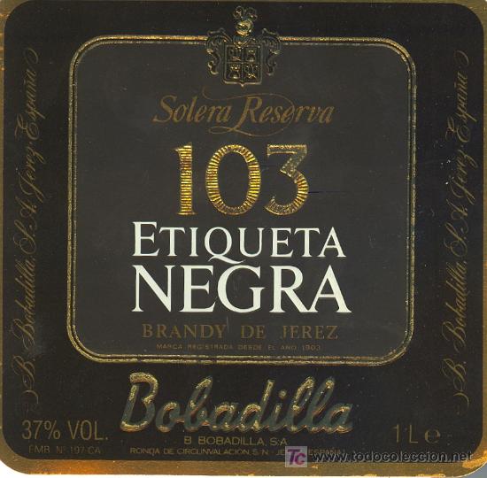 Etichette antiche: ETIQUETA DE BRANDY